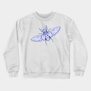 Roses and beetles retro pattern Crewneck Sweatshirt